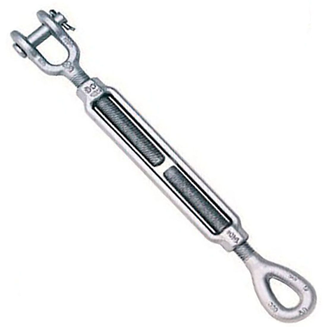 Crosby Eye & Jaw Turnbuckle 1/2" x 9" Hot Dip Galvanized SKU 1031957